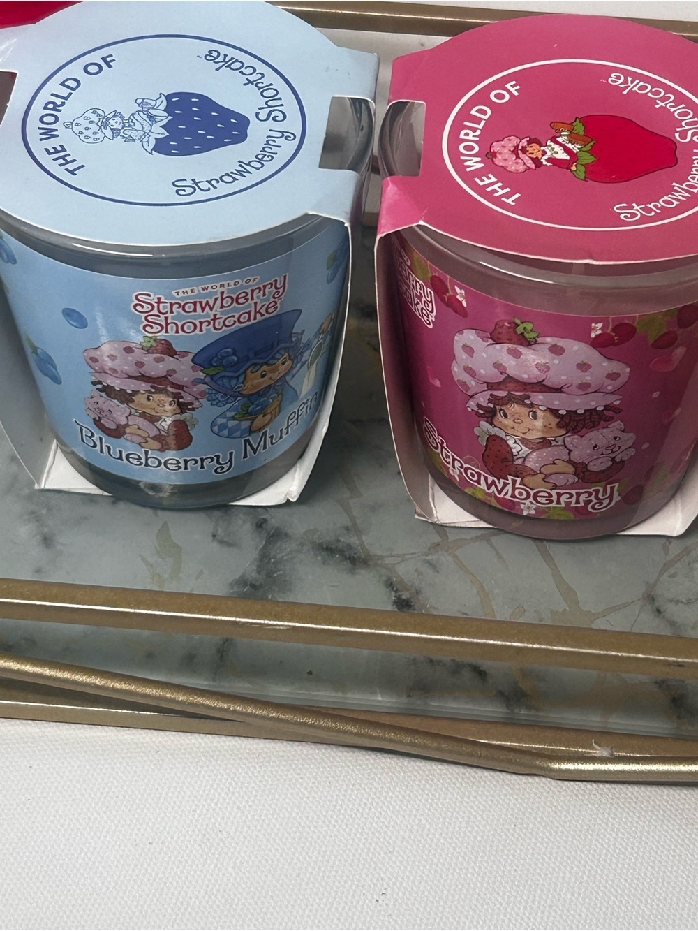 Strawberry Shortcake Pink Bath & Body Set Candle Bubble Bath Gift Set - Picture 5 of 9